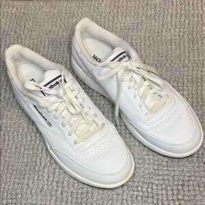 Reebok White Leather Sneakers